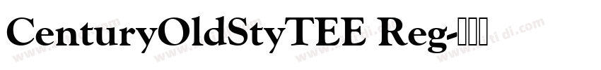 CenturyOldStyTEE Reg字体转换